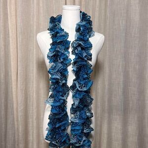 Handmade Ruffle Knit Scarf